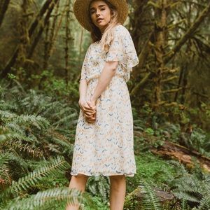 Piper & Scoot: Floral Empire Dress in Dandelion